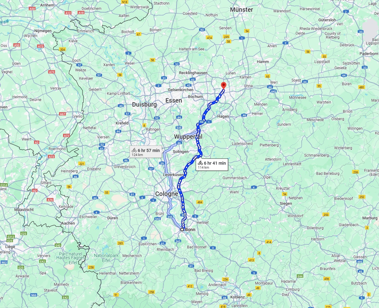 Anreise von Bonn Zu Dortmund Über 