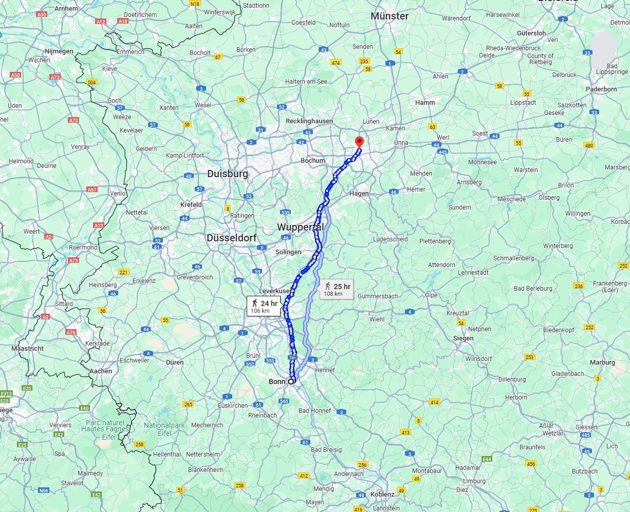 Anreise von Bonn Zu Dortmund Über 