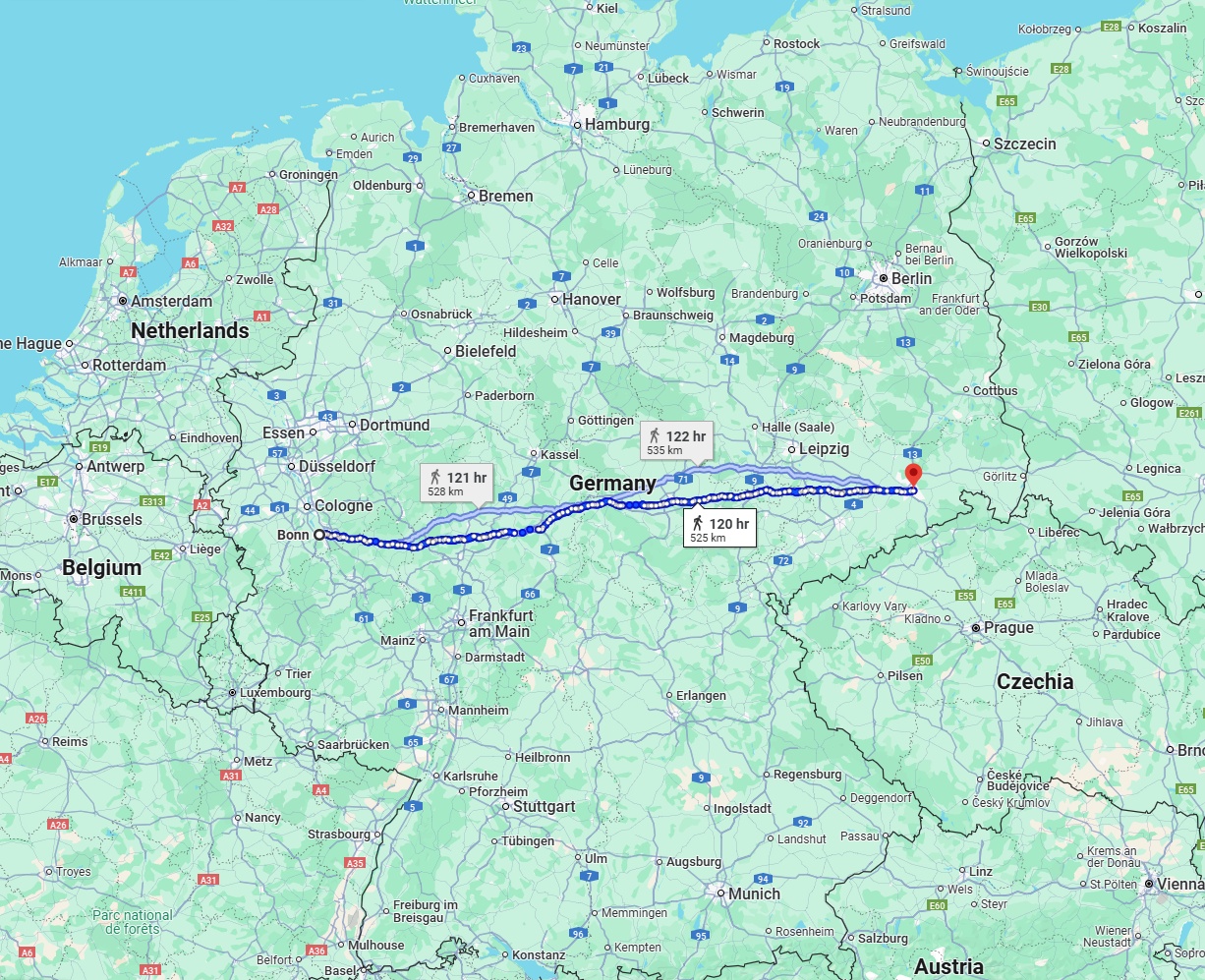 Anreise von Bonn Zu Dresden Über 