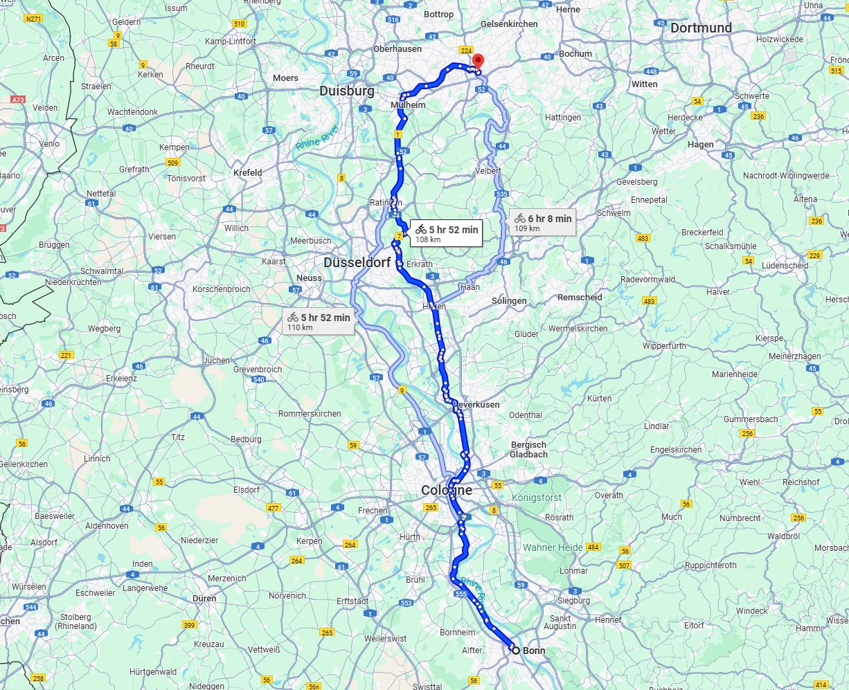 Anreise von Bonn Zu Essen Über 