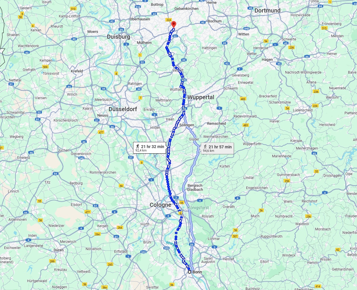 Anreise von Bonn Zu Essen Über 