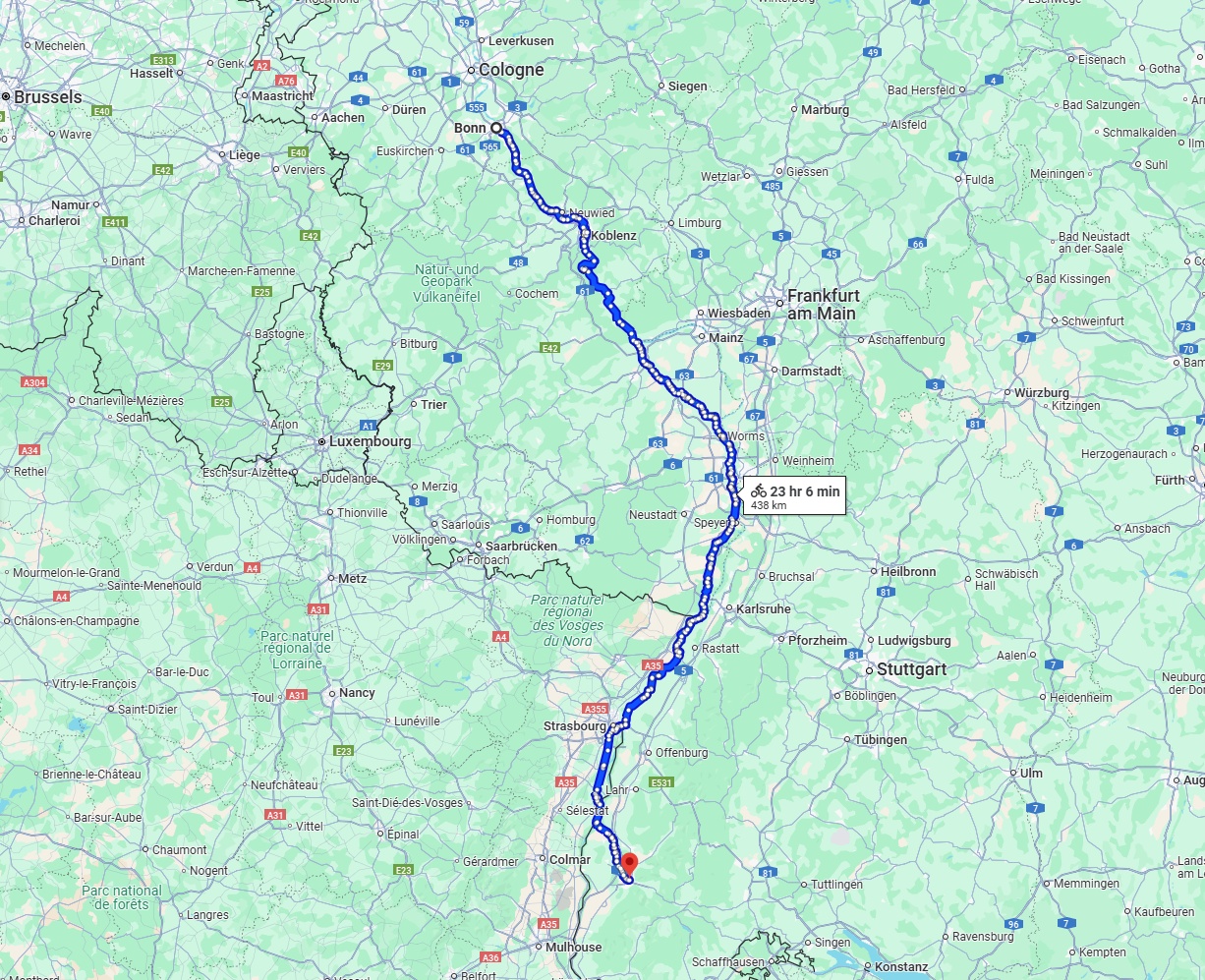Anreise von Bonn Zu Freiburg im Breisgau Über 