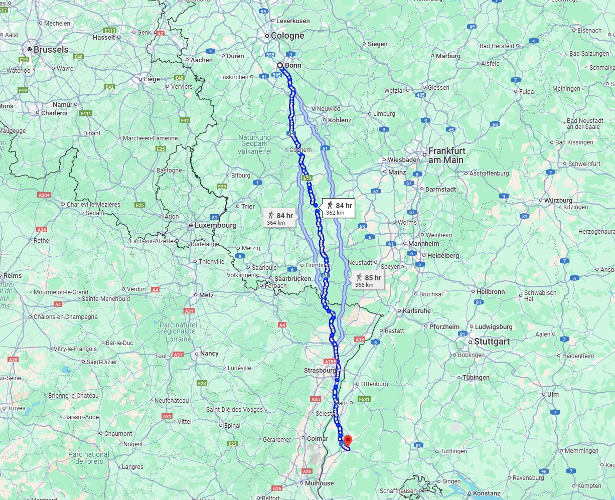 Anreise von Bonn Zu Freiburg im Breisgau Über 