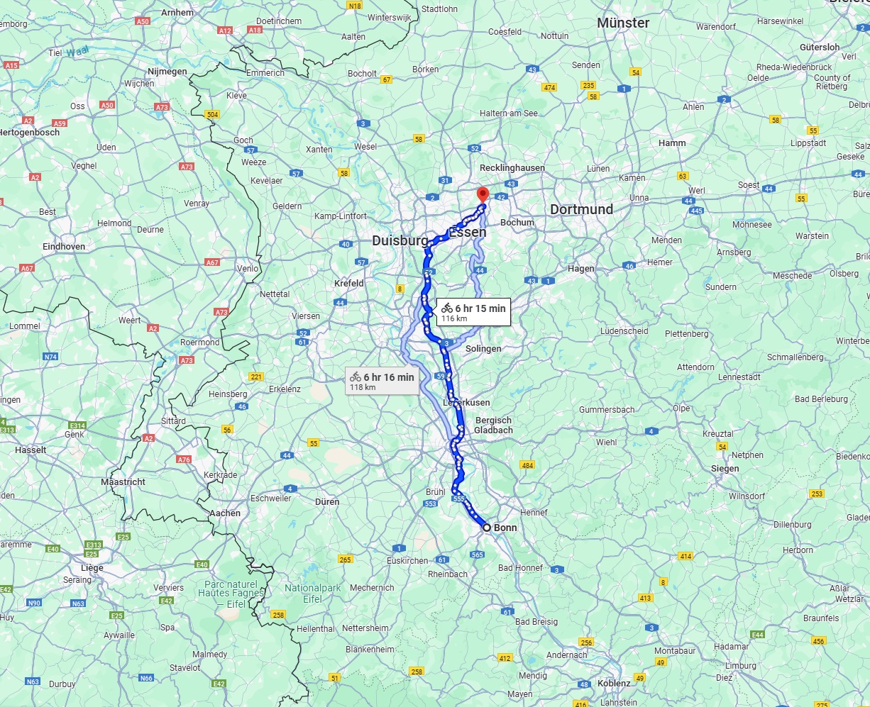 Anreise von Bonn Zu Gelsenkirchen Über 