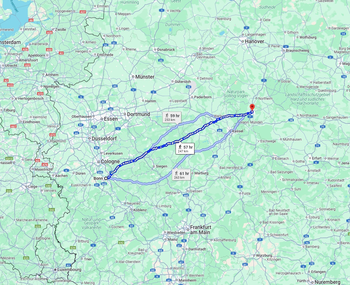 Anreise von Bonn Zu Göttingen Über 
