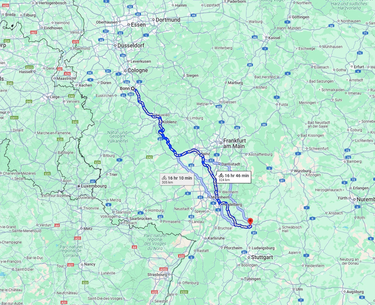 Anreise von Bonn Zu Heilbronn Über 