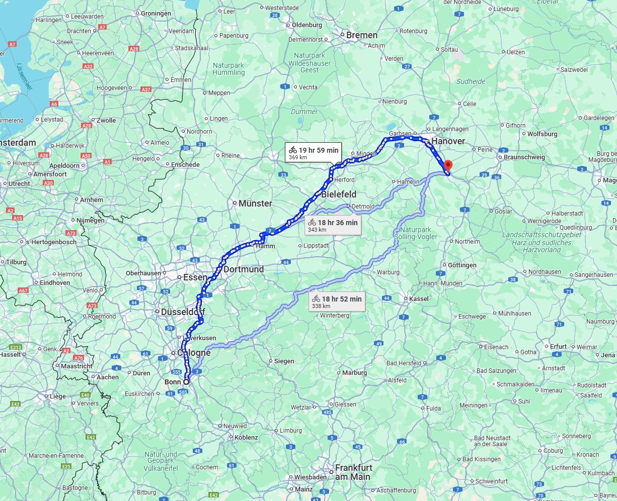 Anreise von Bonn Zu Hildesheim Über 