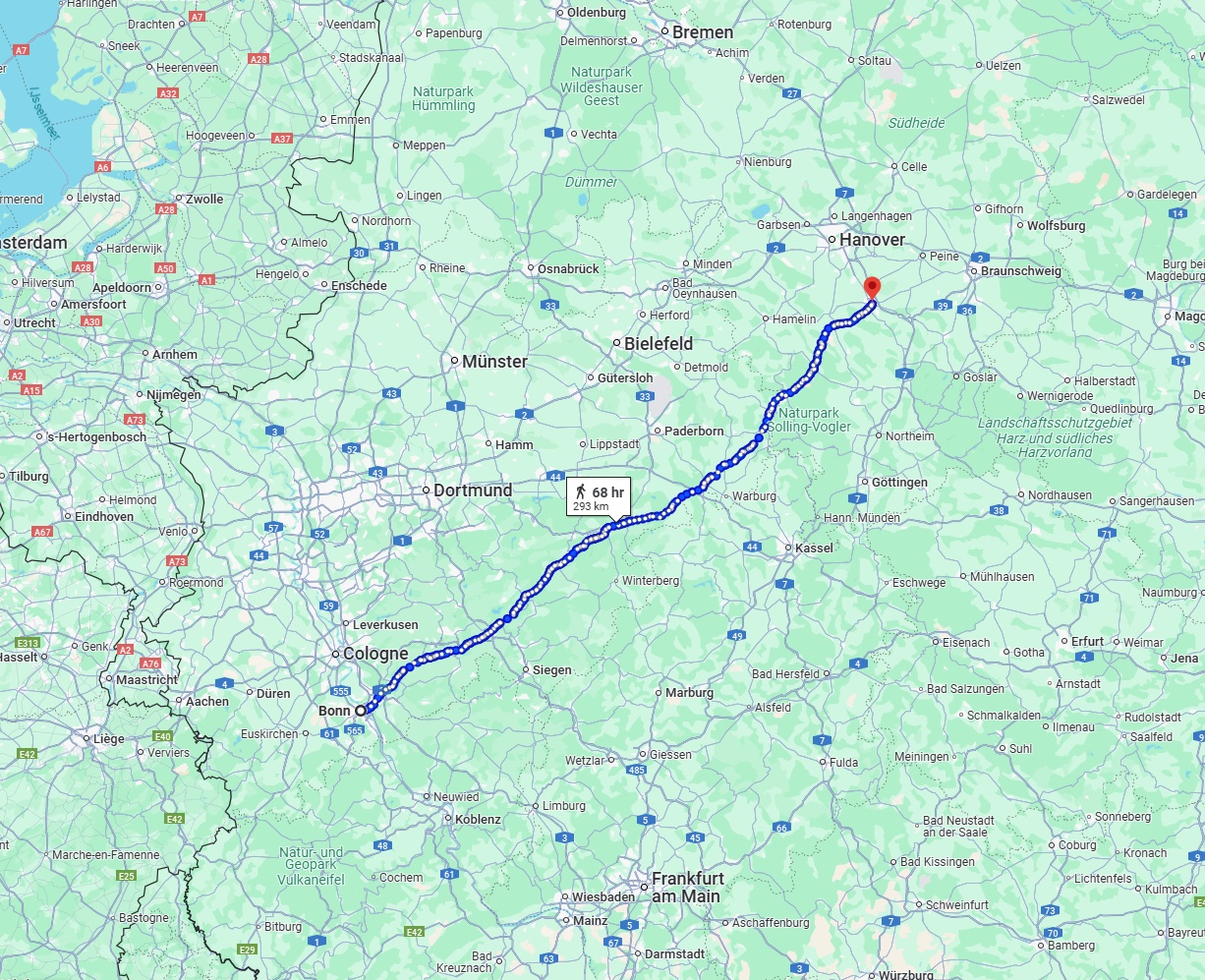 Anreise von Bonn Zu Hildesheim Über 