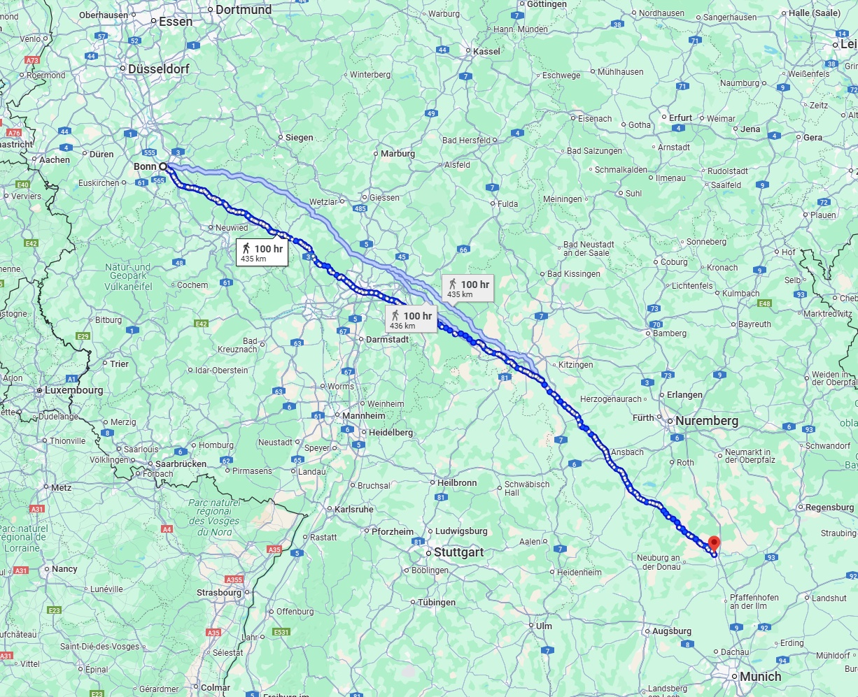 Anreise von Bonn Zu Ingolstadt Über 