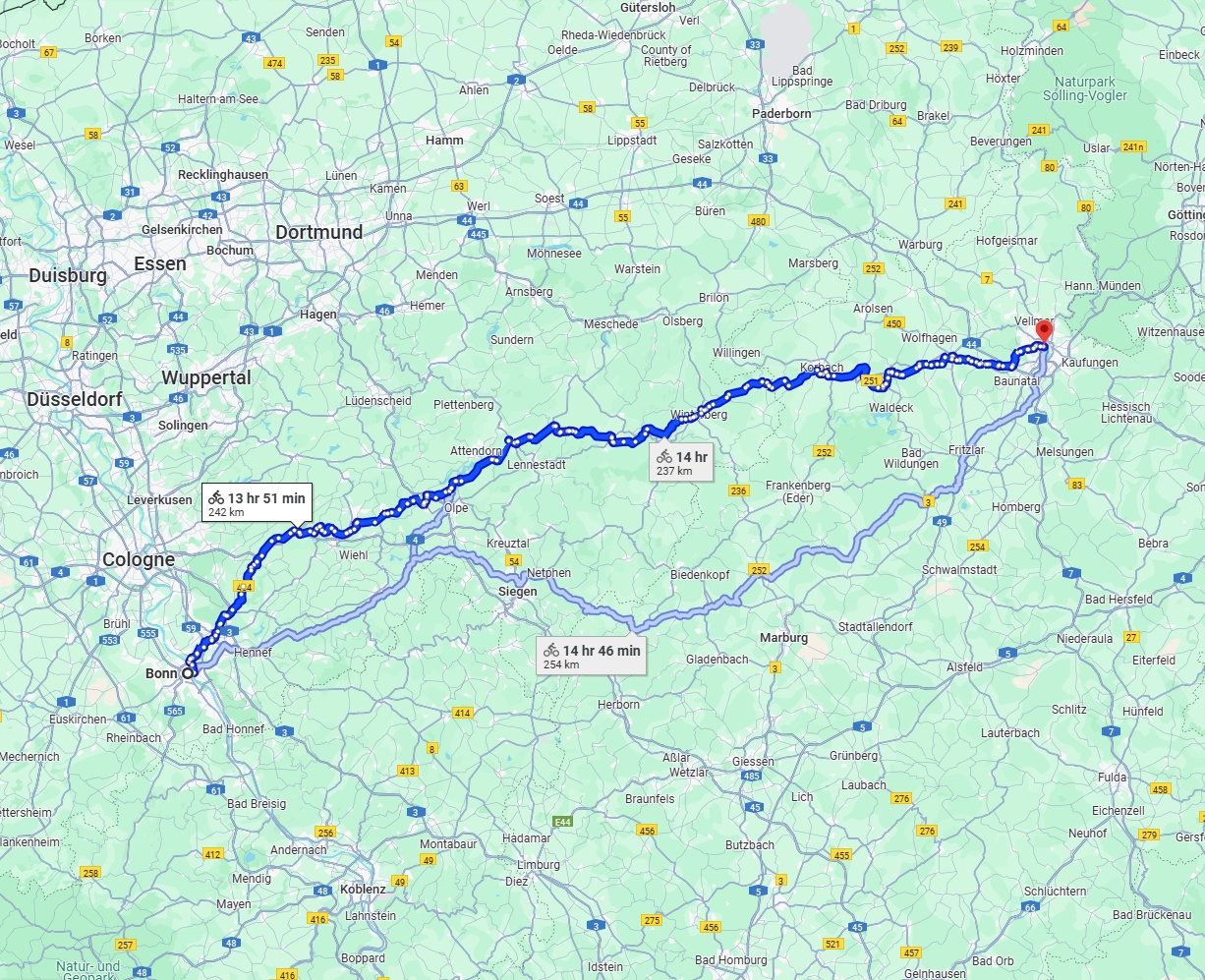 Anreise von Bonn Zu Kassel Über 
