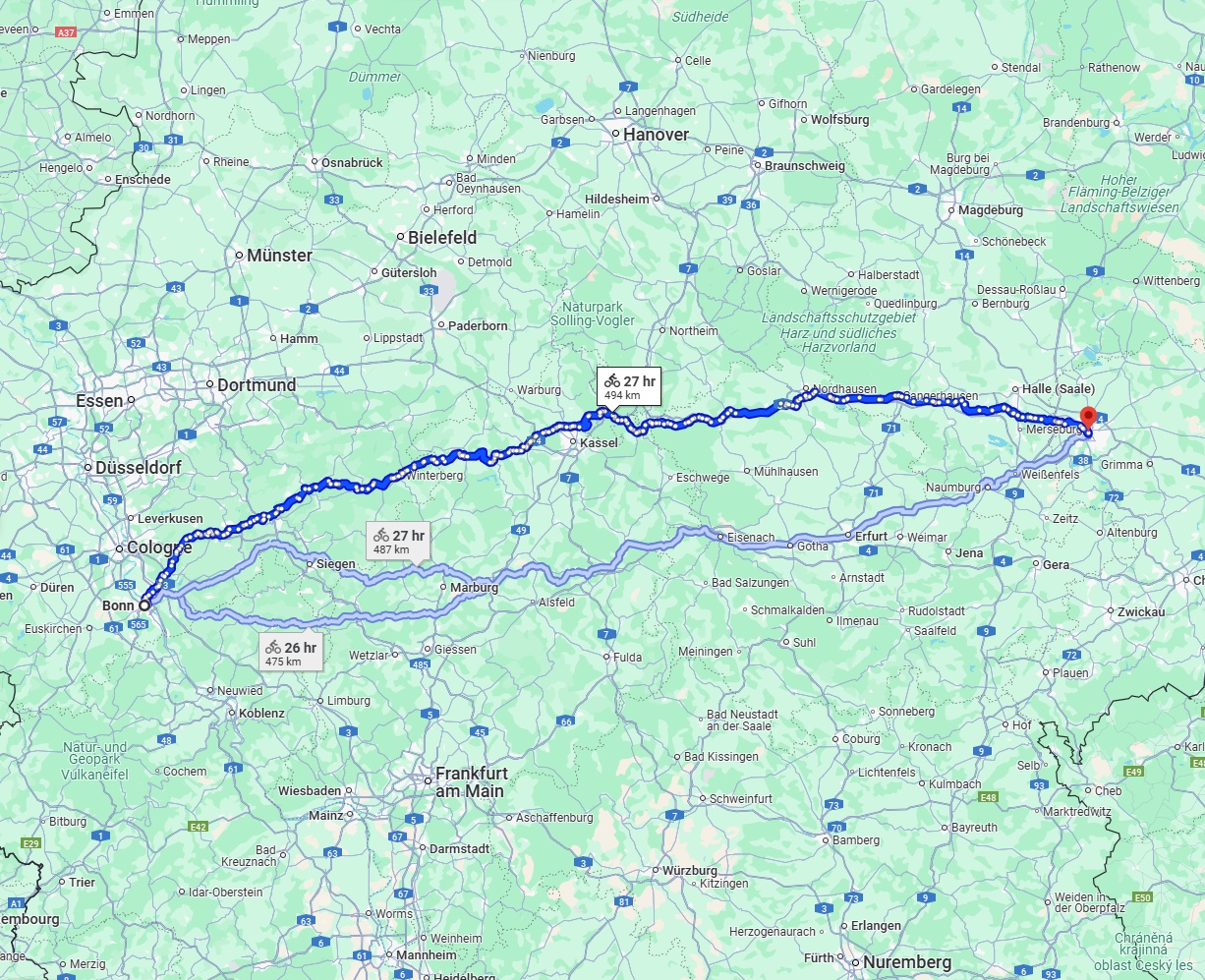 Anreise von Bonn Zu Leipzig Über 