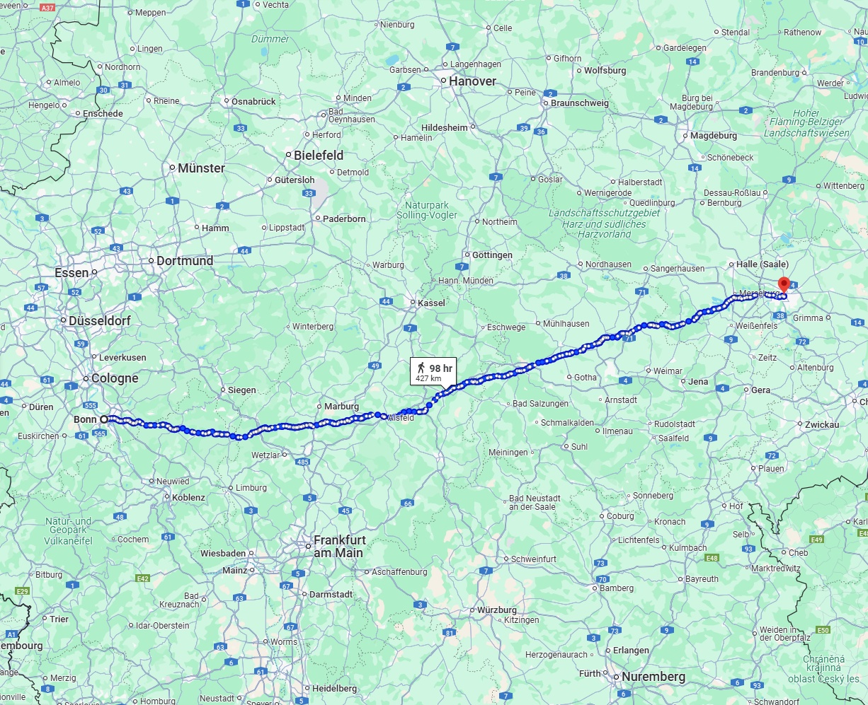 Anreise von Bonn Zu Leipzig Über 