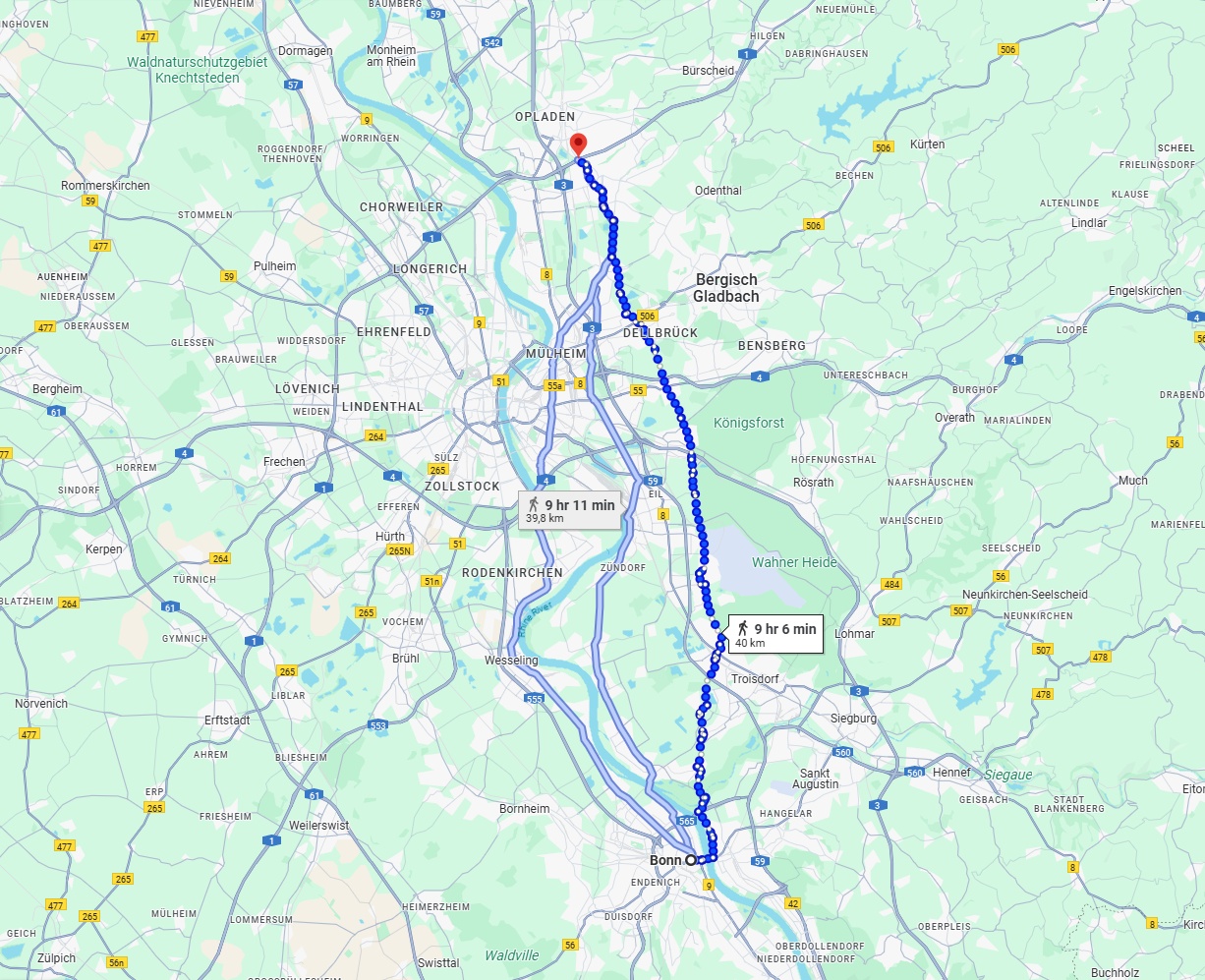 Anreise von Bonn Zu Leverkusen Über 