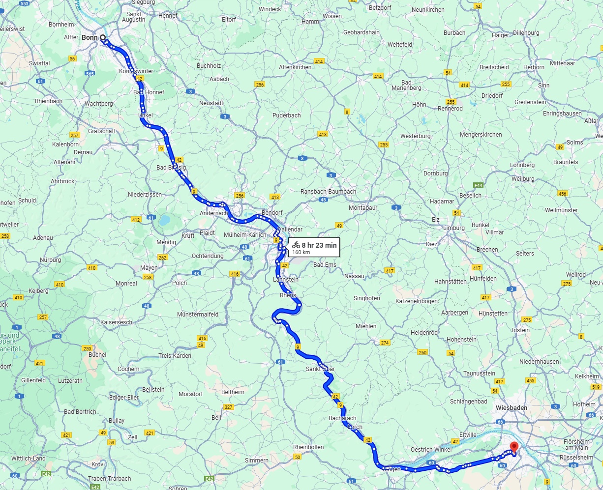 Anreise von Bonn Zu Mainz Über 