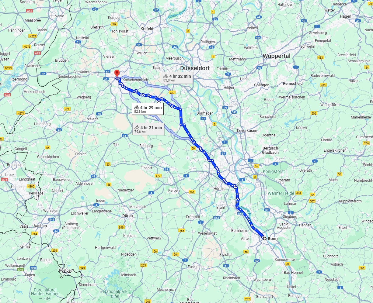 Anreise von Bonn Zu Mönchengladbach Über 