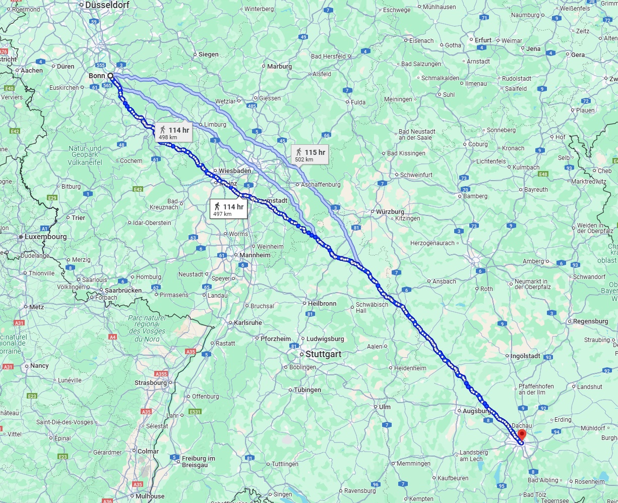Anreise von Bonn Zu München Über 