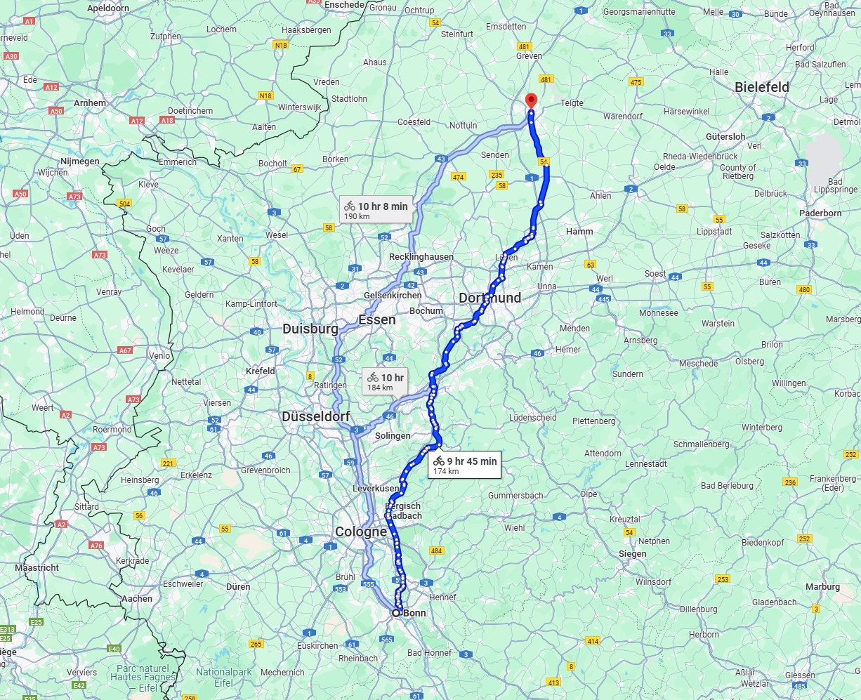 Anreise von Bonn Zu Münster Über 