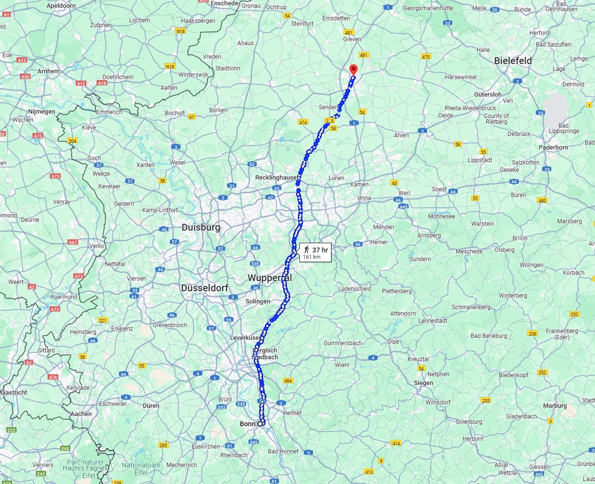 Anreise von Bonn Zu Münster Über 