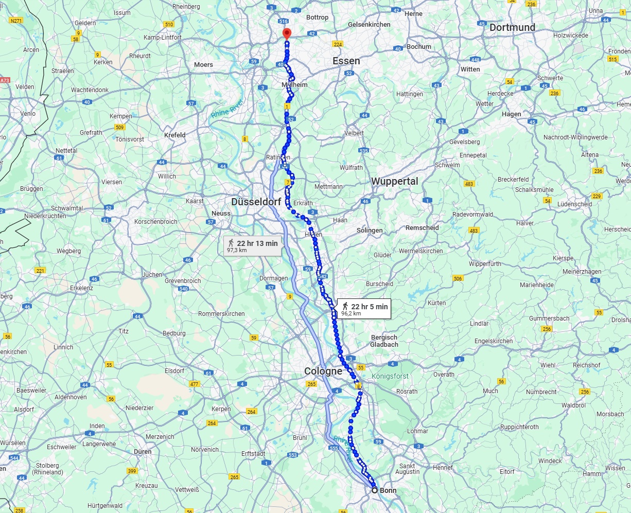 Anreise von Bonn Zu Oberhausen Über 
