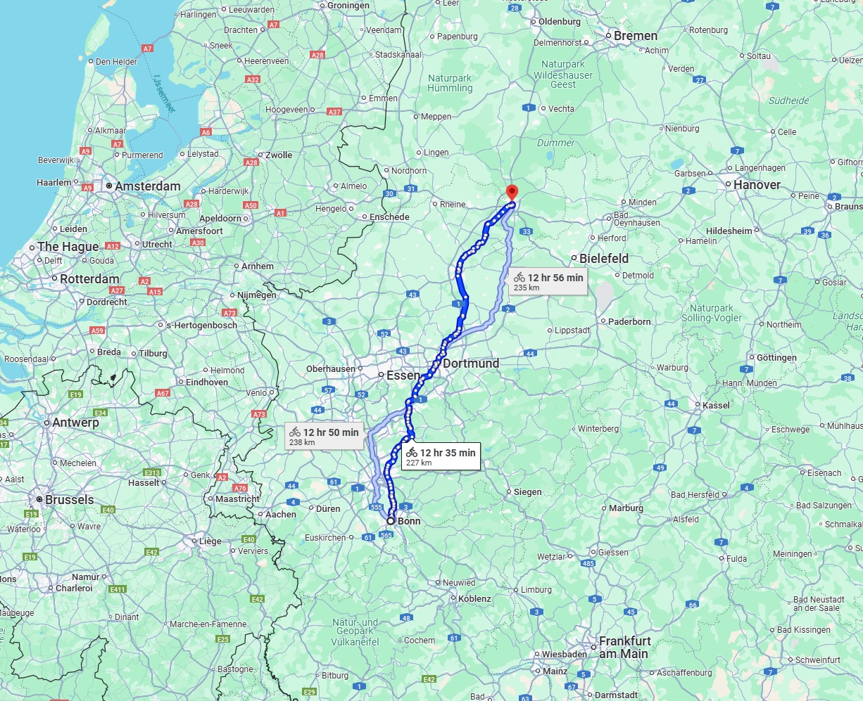 Anreise von Bonn Zu Osnabrück Über 