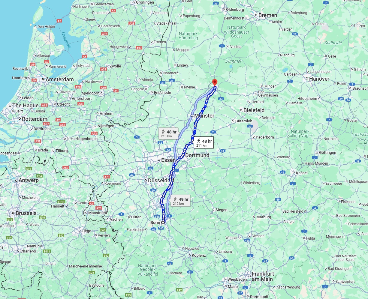 Anreise von Bonn Zu Osnabrück Über 