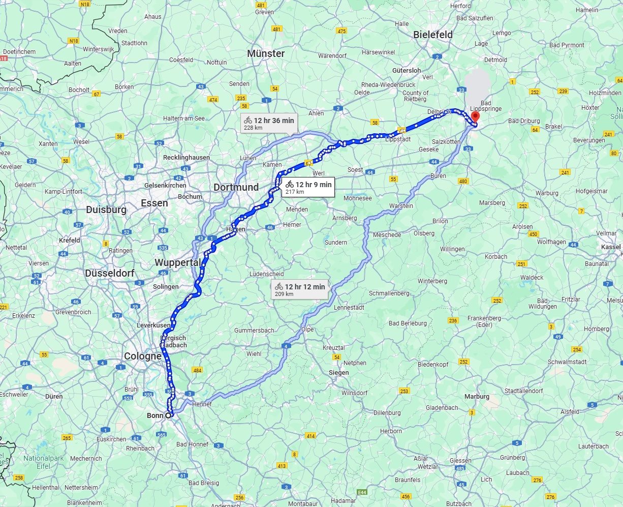 Anreise von Bonn Zu Paderborn Über 