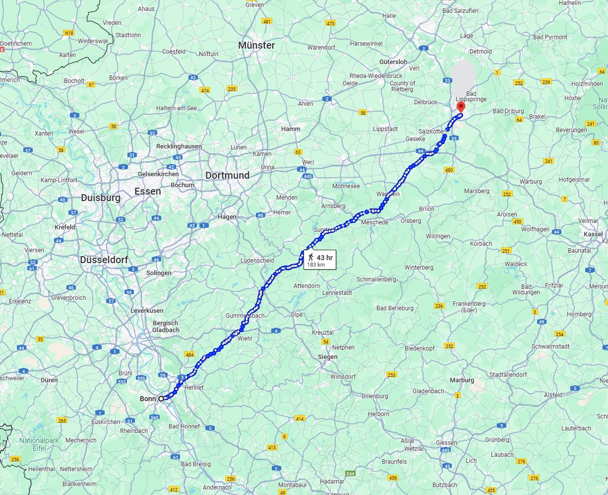 Anreise von Bonn Zu Paderborn Über 