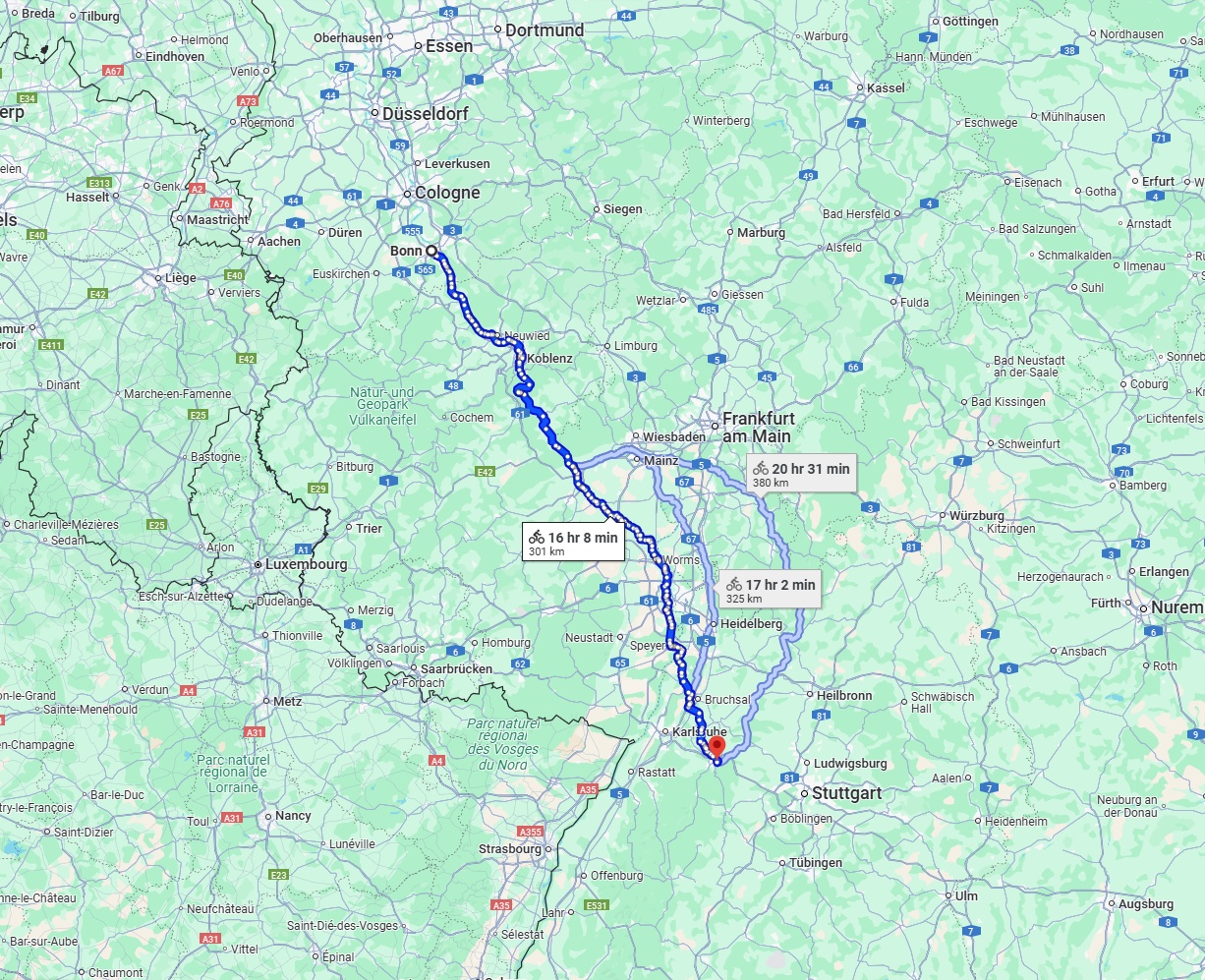 Anreise von Bonn Zu Pforzheim Über 