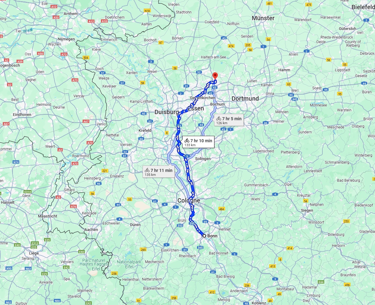 Anreise von Bonn Zu Recklinghausen Über 