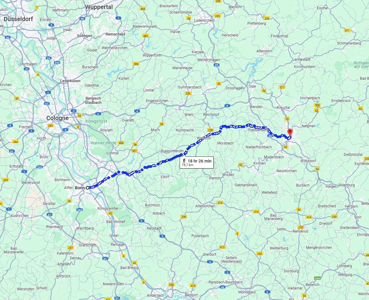 Anreise von Bonn Zu Siegen Über 