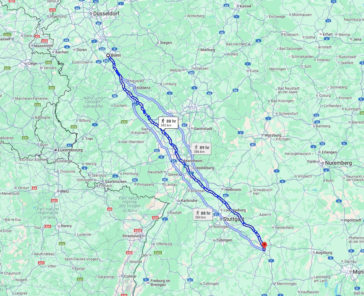 Anreise von Bonn Zu Ulm Über 