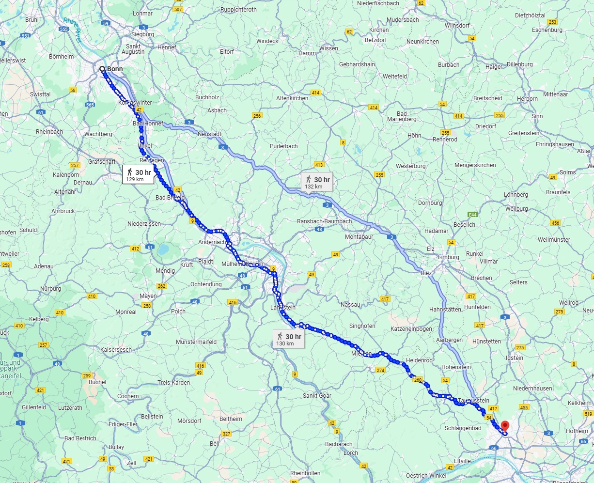 Anreise von Bonn Zu Wiesbaden Über 