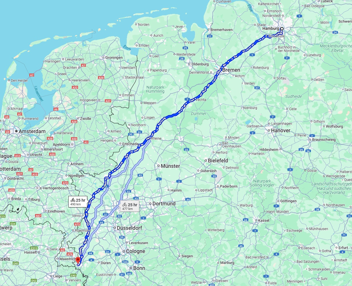 Anreise von Hamburg Zu Aachen Über 
