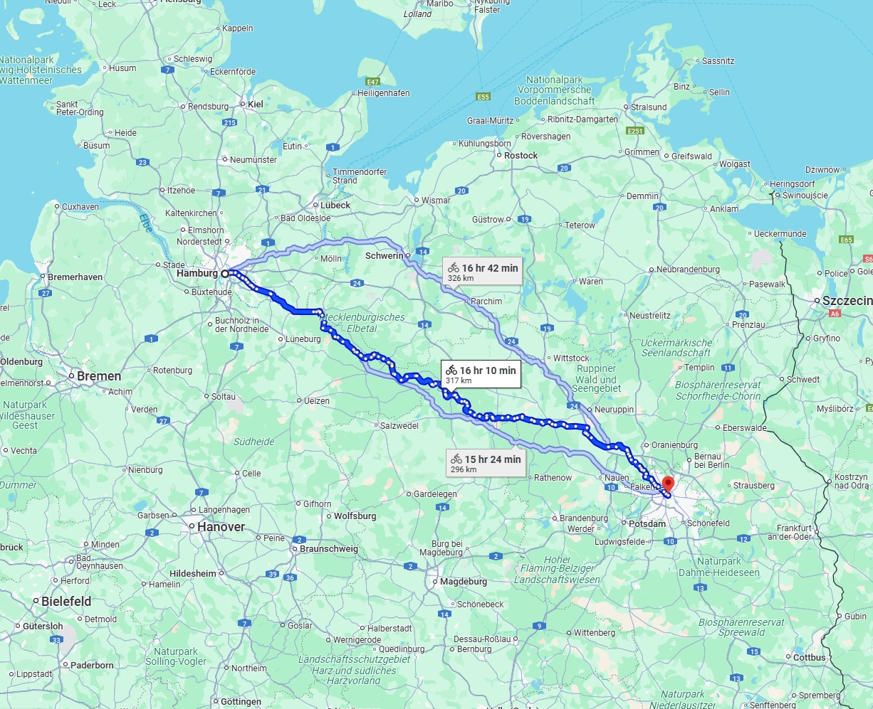Anreise von Hamburg Zu Berlin Über 