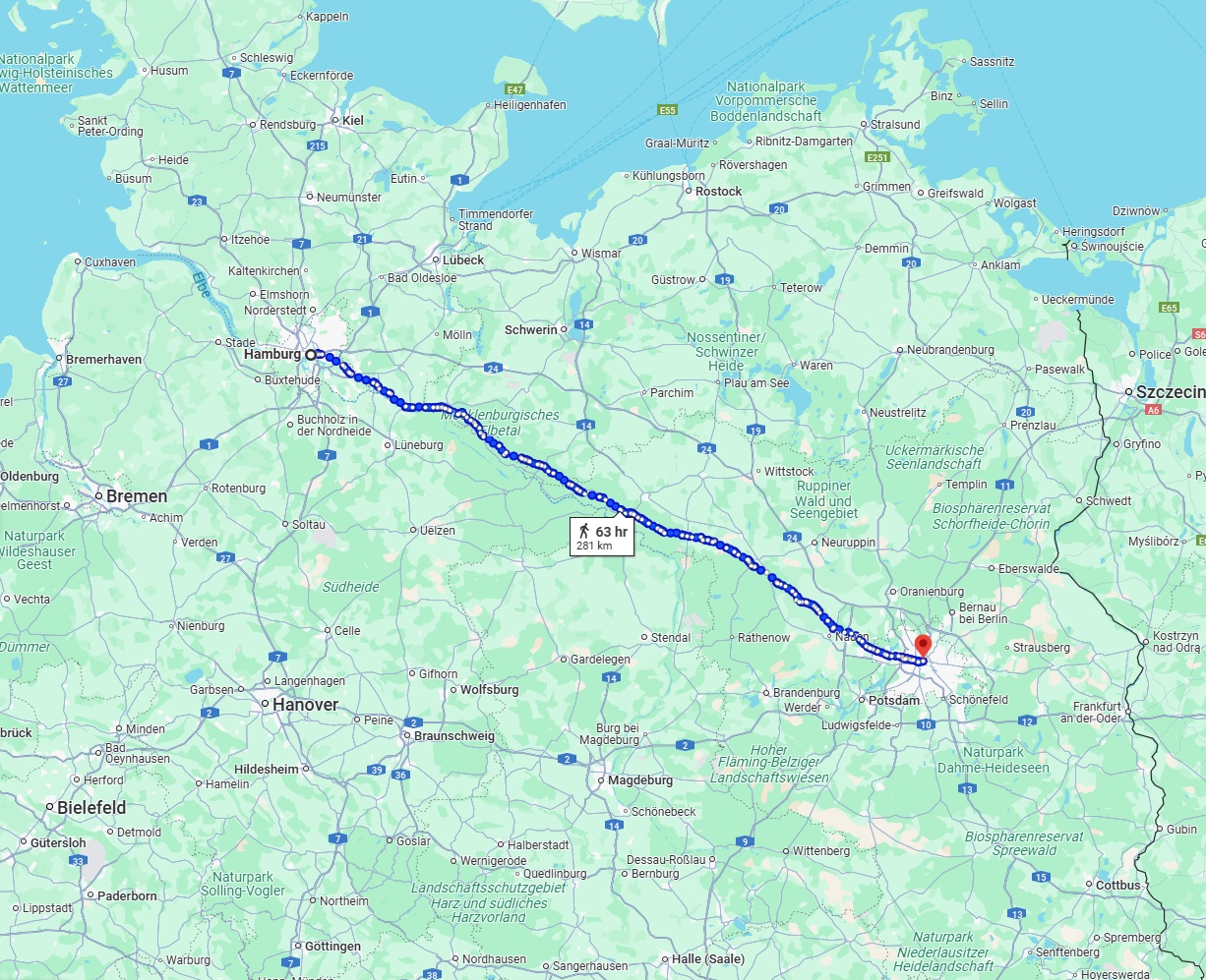 Anreise von Hamburg Zu Berlin Über 
