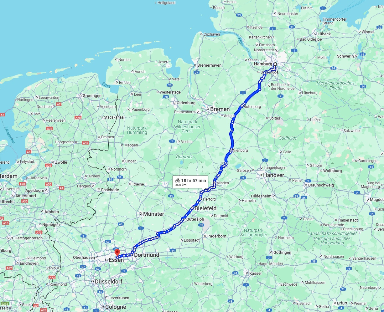 Anreise von Hamburg Zu Bochum Über 