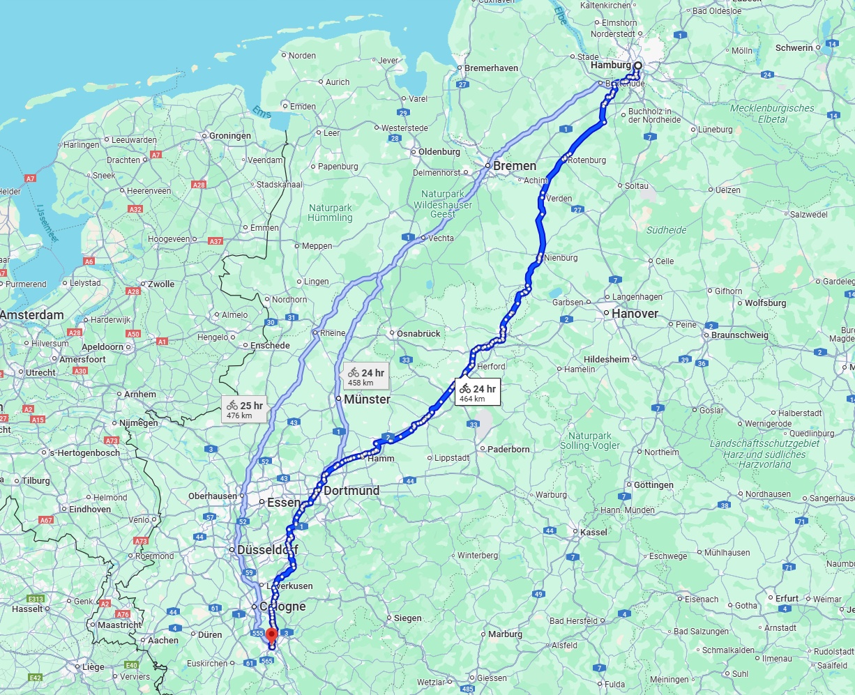 Anreise von Hamburg Zu Bonn Über 