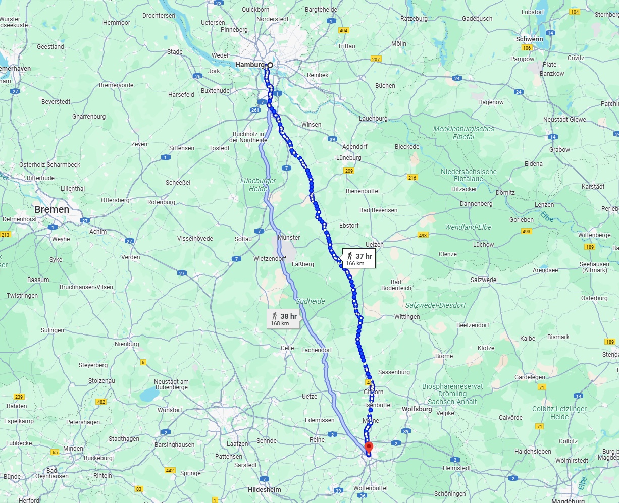 Anreise von Hamburg Zu Braunschweig Über 