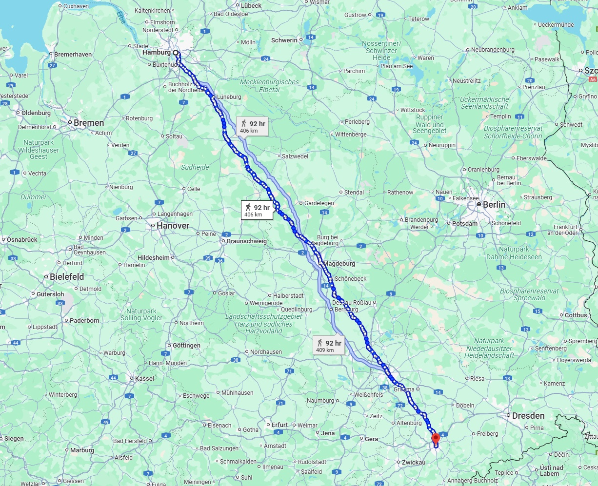 Anreise von Hamburg Zu Chemnitz Über 
