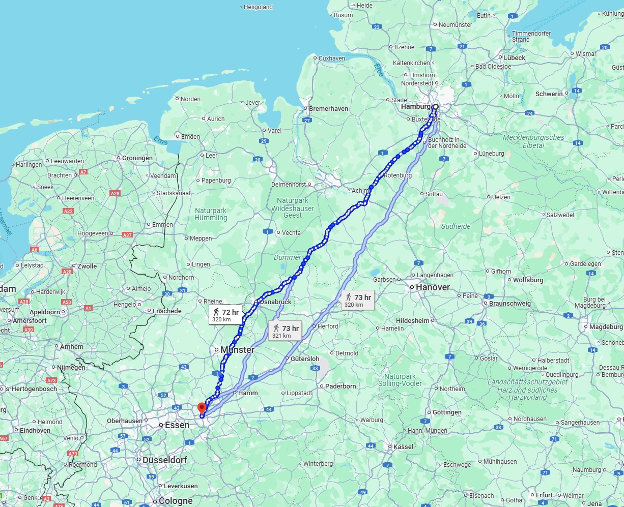 Anreise von Hamburg Zu Dortmund Über 