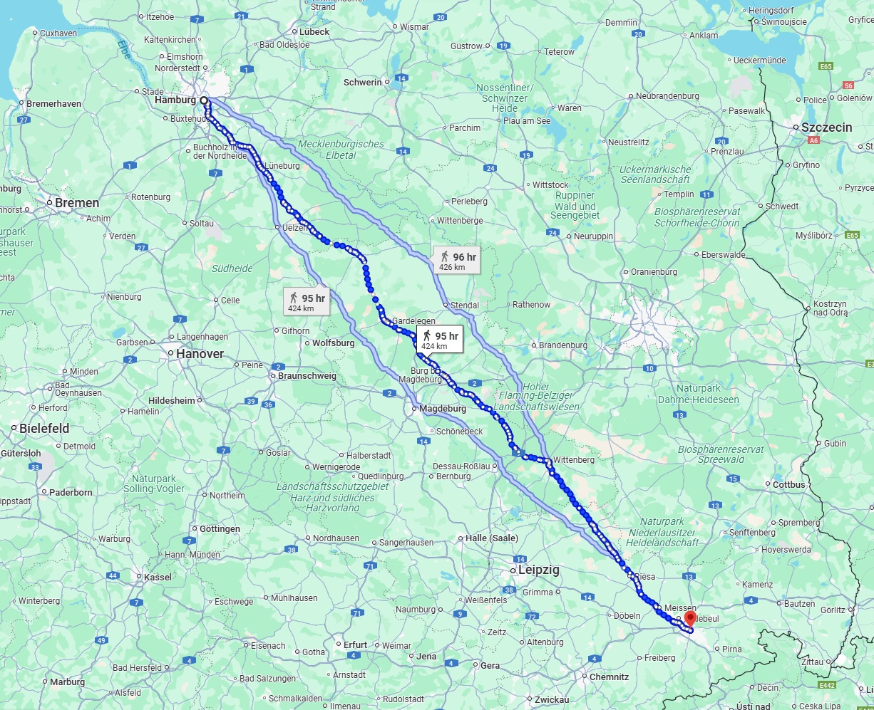 Anreise von Hamburg Zu Dresden Über 