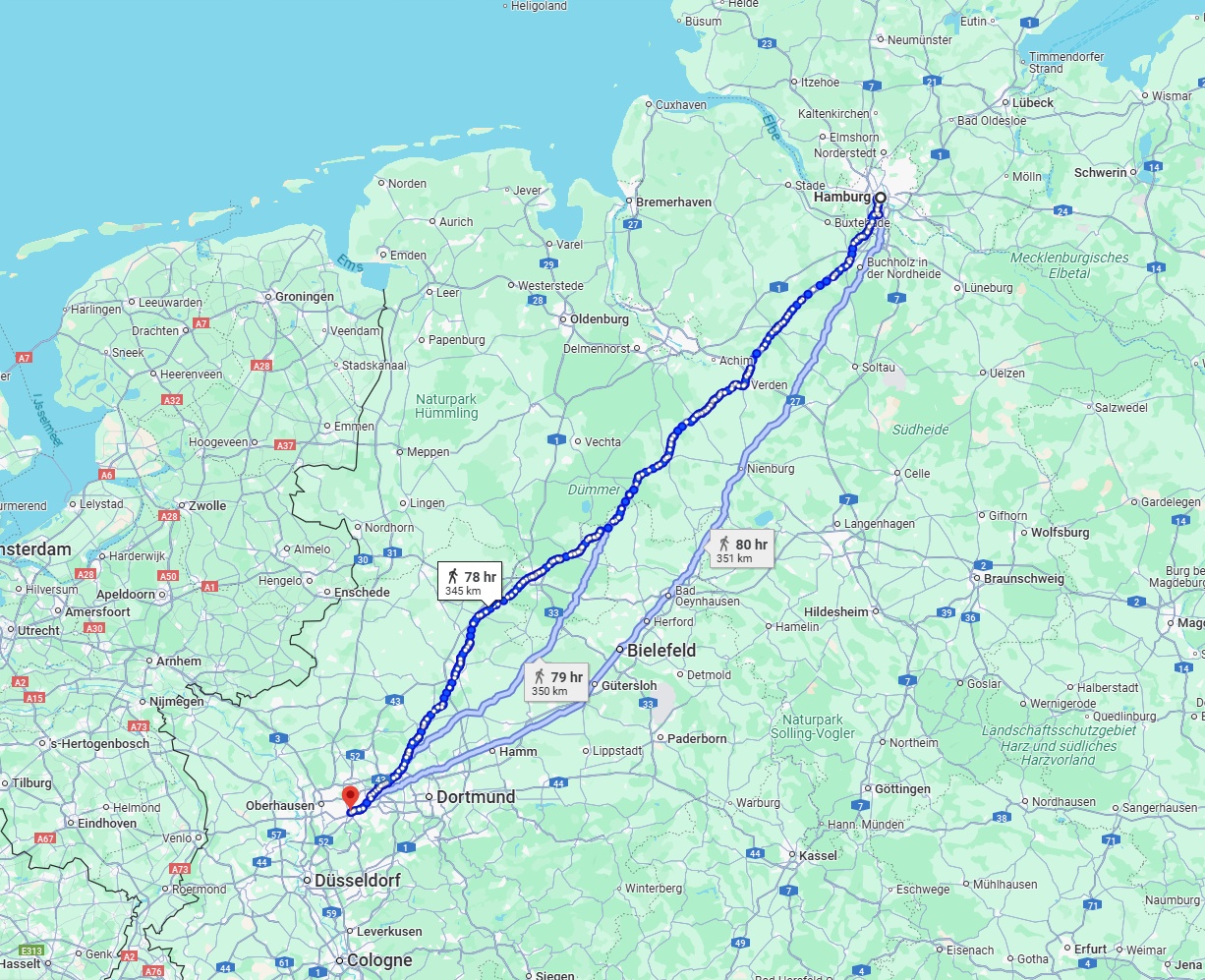 Anreise von Hamburg Zu Essen Über 