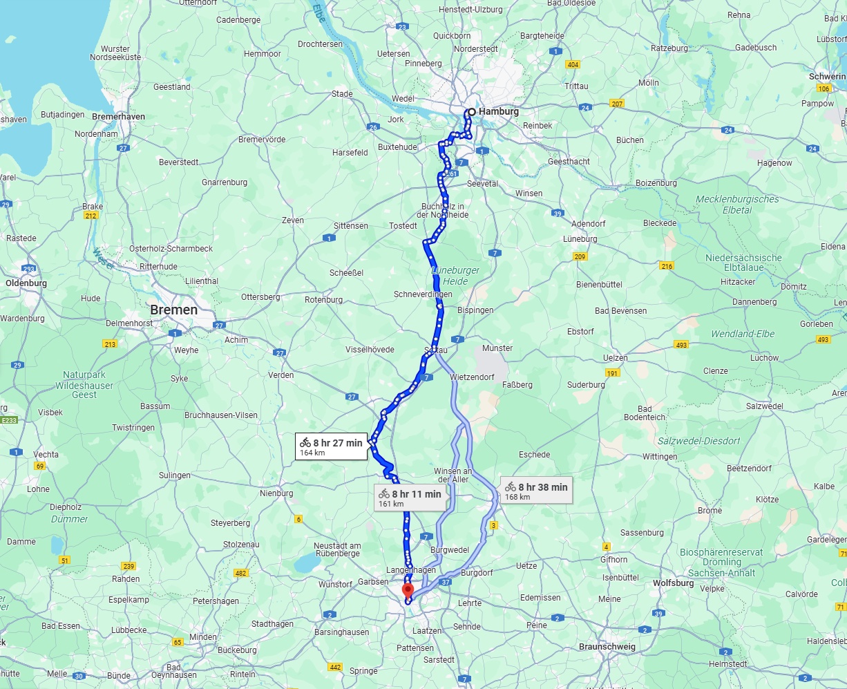 Anreise von Hamburg Zu Hannover Über 