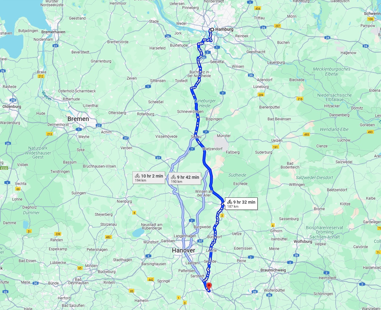 Anreise von Hamburg Zu Hildesheim Über 