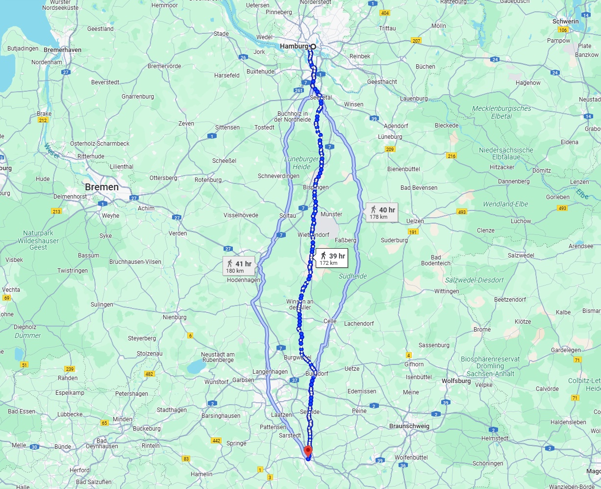 Anreise von Hamburg Zu Hildesheim Über 