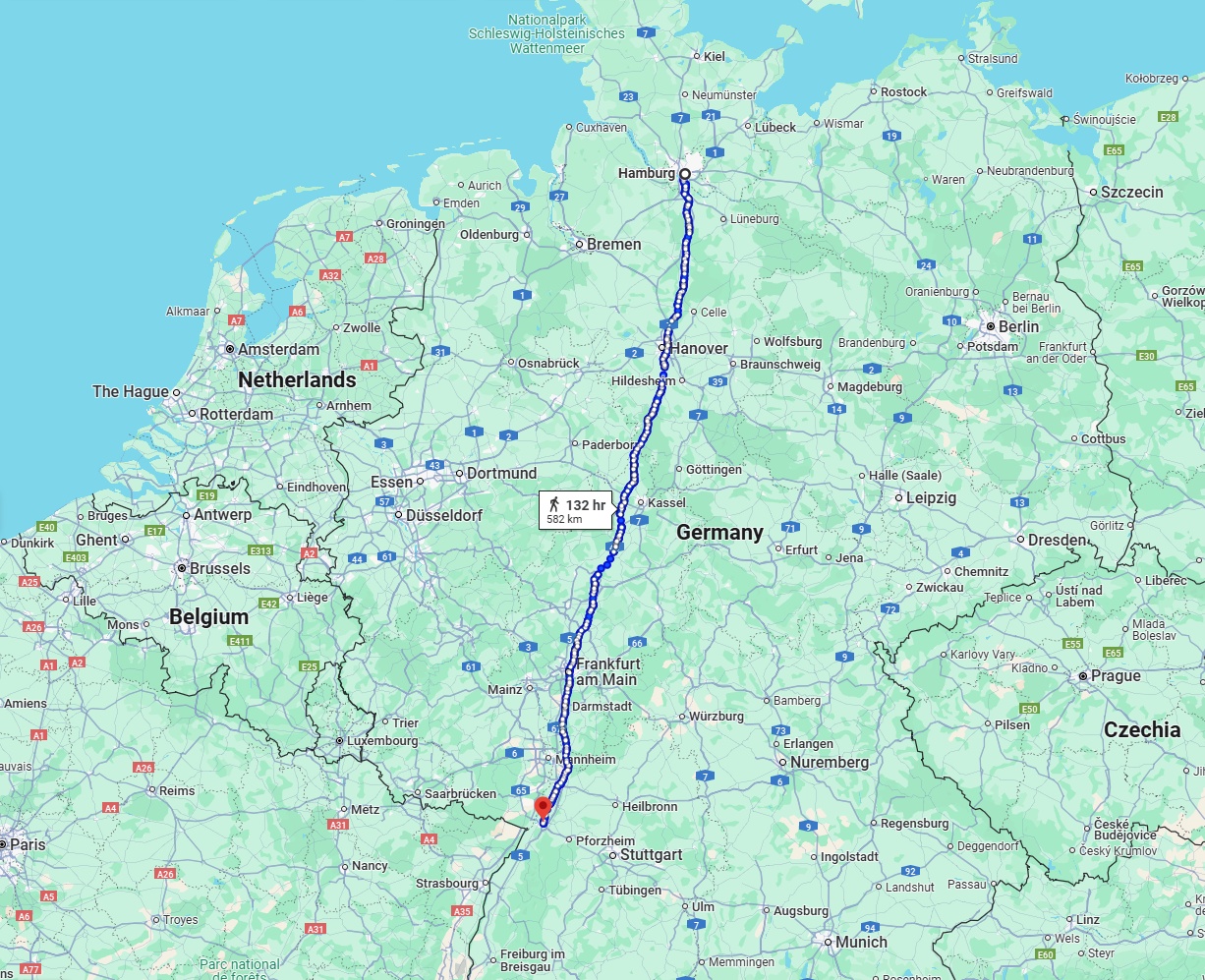 Anreise von Hamburg Zu Karlsruhe Über 