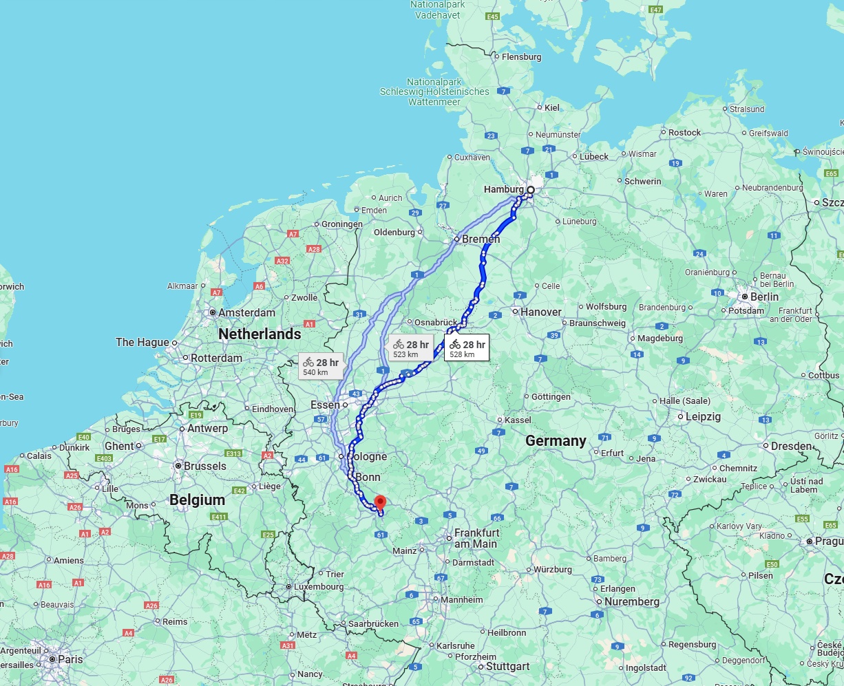 Anreise von Hamburg Zu Koblenz Über 