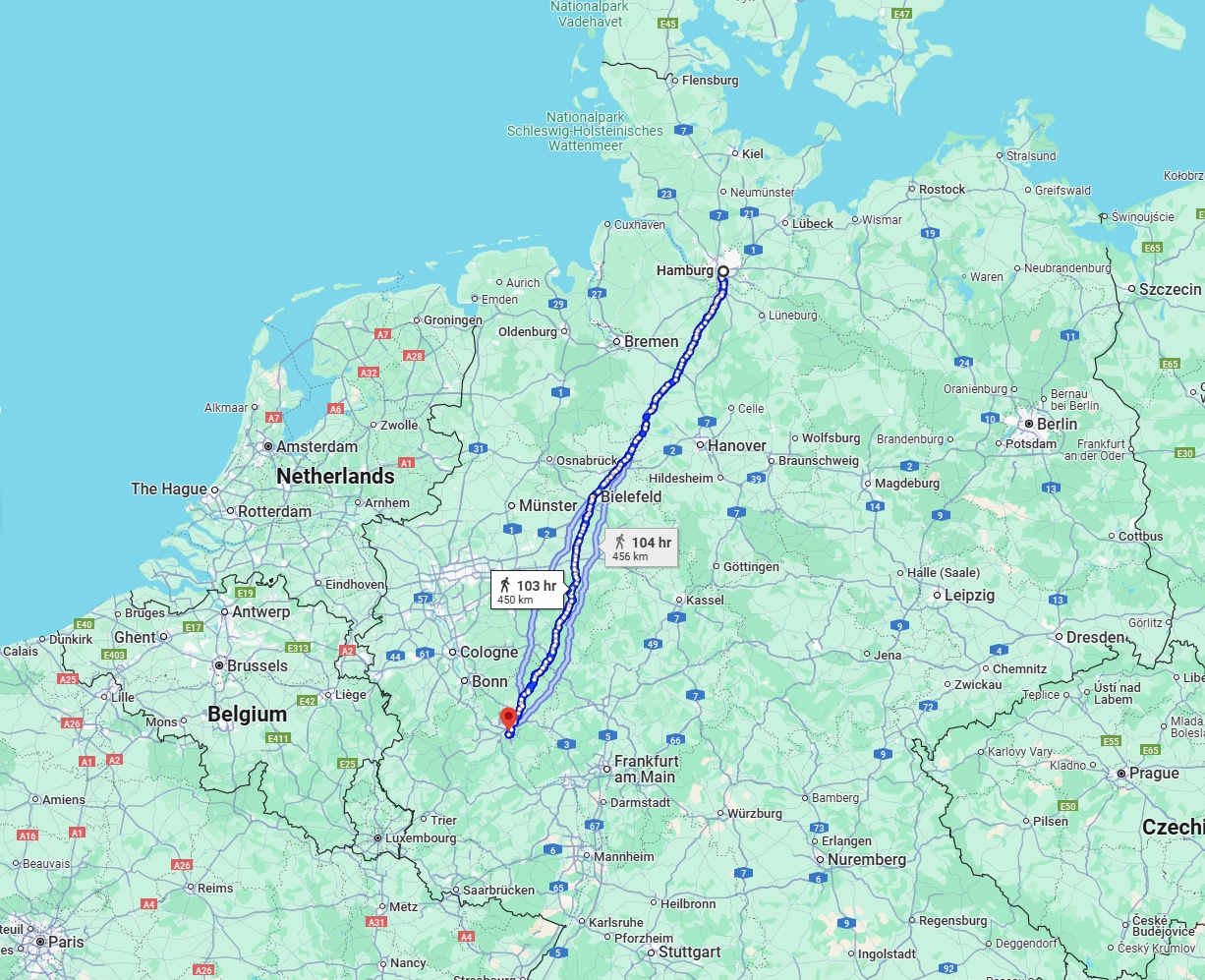 Anreise von Hamburg Zu Koblenz Über 