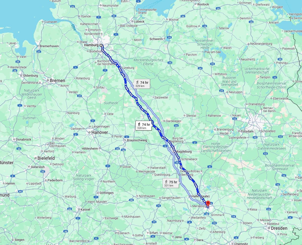 Anreise von Hamburg Zu Leipzig Über 