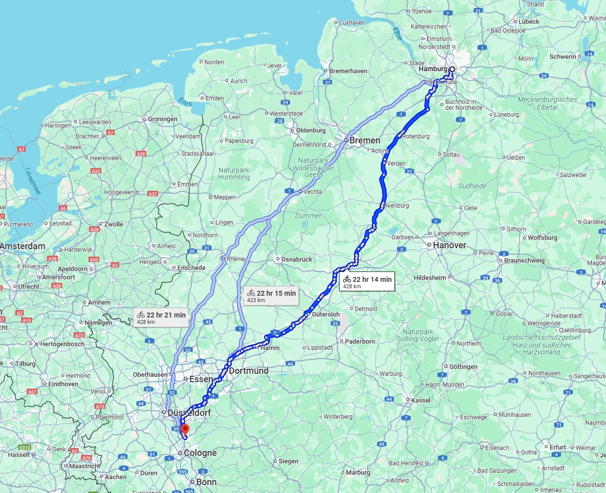 Anreise von Hamburg Zu Leverkusen Über 